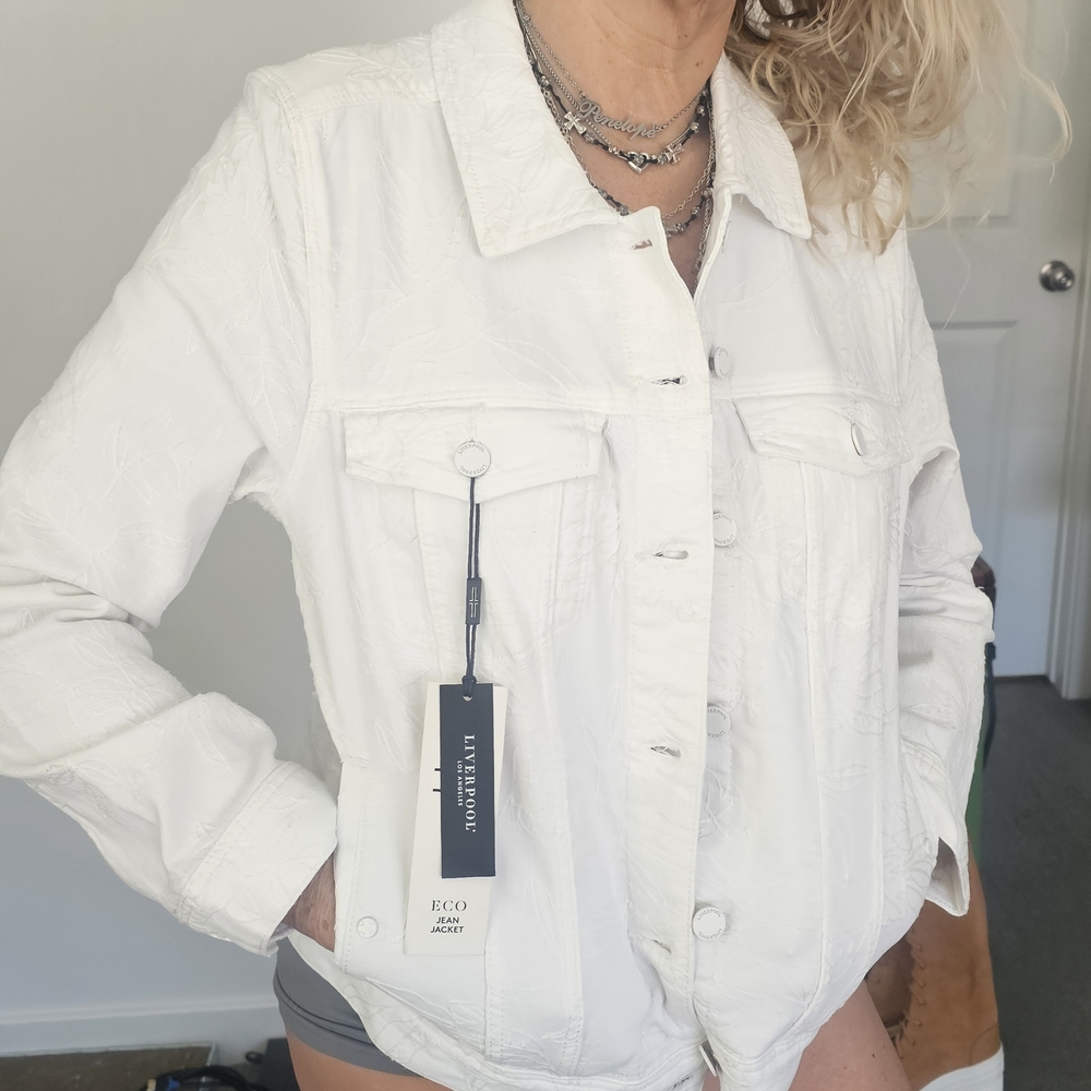 Liverpool White Eco Jean Jacket